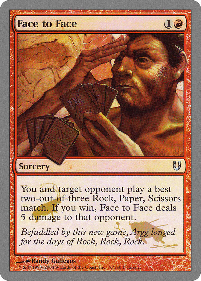 Face to Face [Unhinged] - Magic: The Gathering - Card Brawlers | Quebec | Canada |