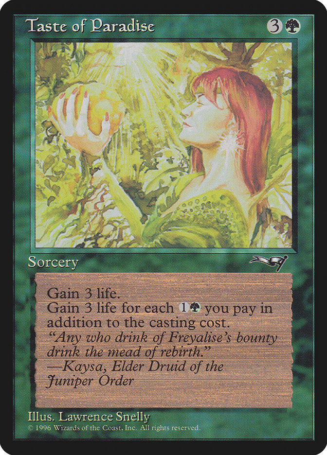 Taste of Paradise (Holding Fruit) [Alliances] - Magic: The Gathering - Card Brawlers | Quebec | Canada |