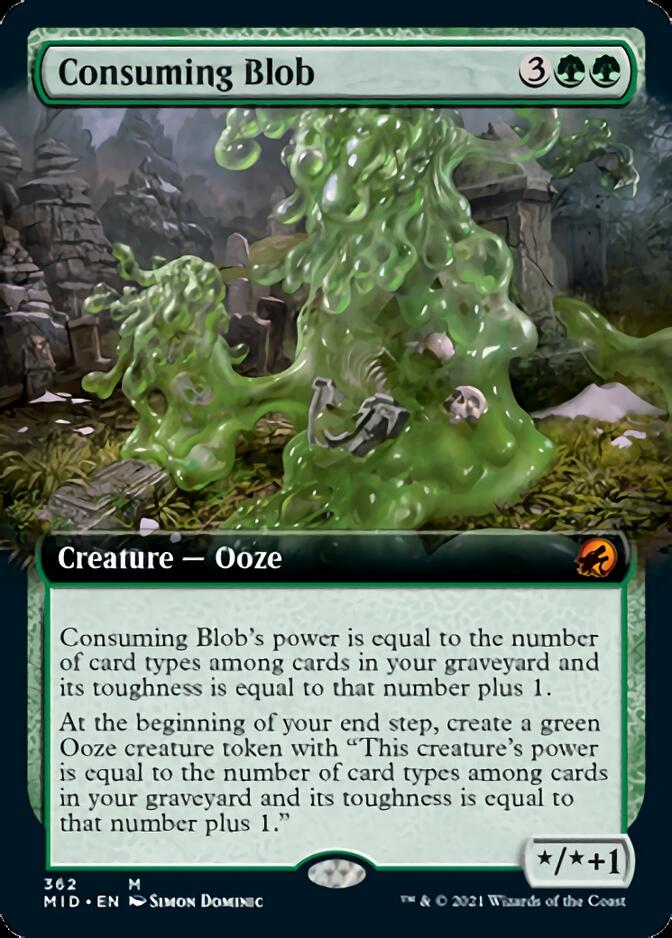 Consuming Blob (Extended Art) [Innistrad: Midnight Hunt] - Magic: The Gathering - Card Brawlers | Quebec | Canada |