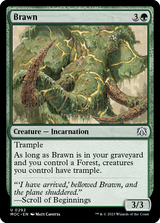 Brawn [March of the Machine Commander] - Magic: The Gathering - Card Brawlers | Quebec | Canada |
