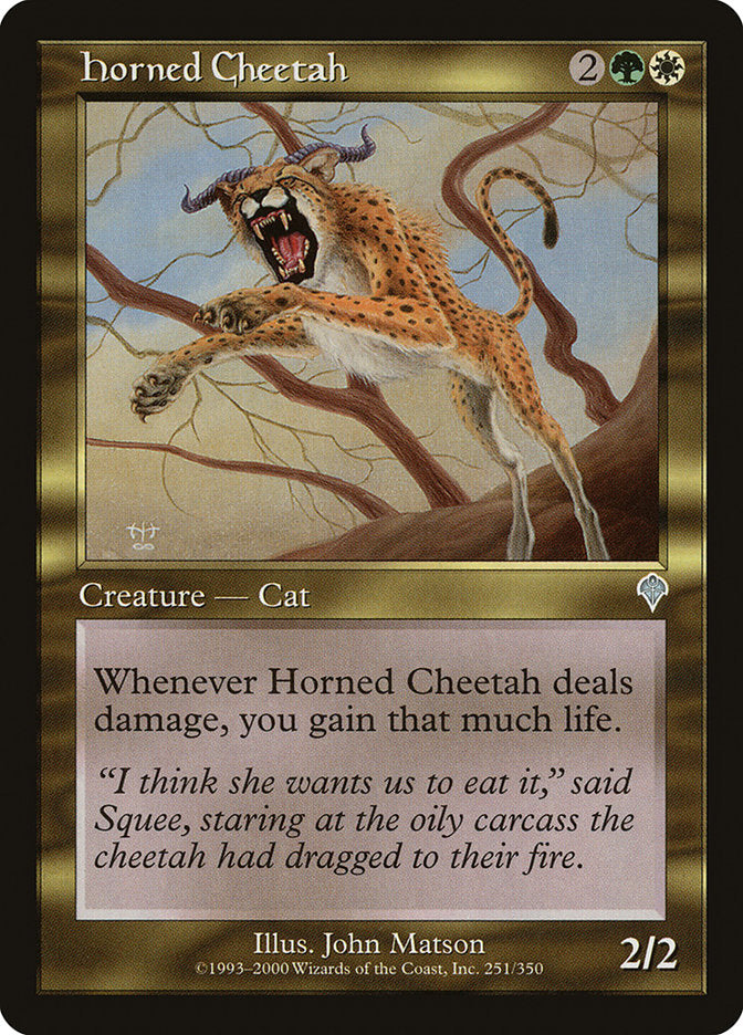 Horned Cheetah [Invasion] - Magic: The Gathering - Card Brawlers | Quebec | Canada |