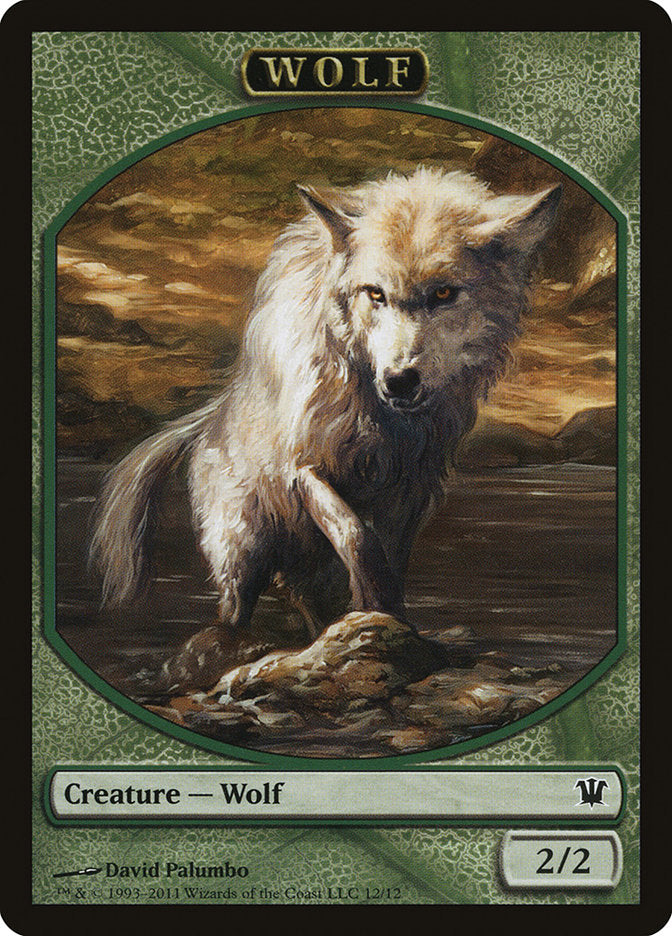 Wolf Token (12/12) [Innistrad Tokens] - Magic: The Gathering - Card Brawlers | Quebec | Canada |