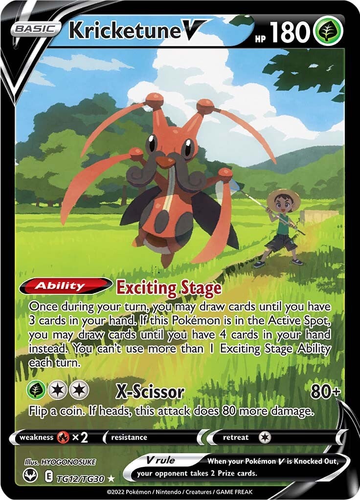 Kricketune V (TG12/TG30) [Sword & Shield: Silver Tempest] - Pokémon - Card Brawlers | Quebec | Canada |