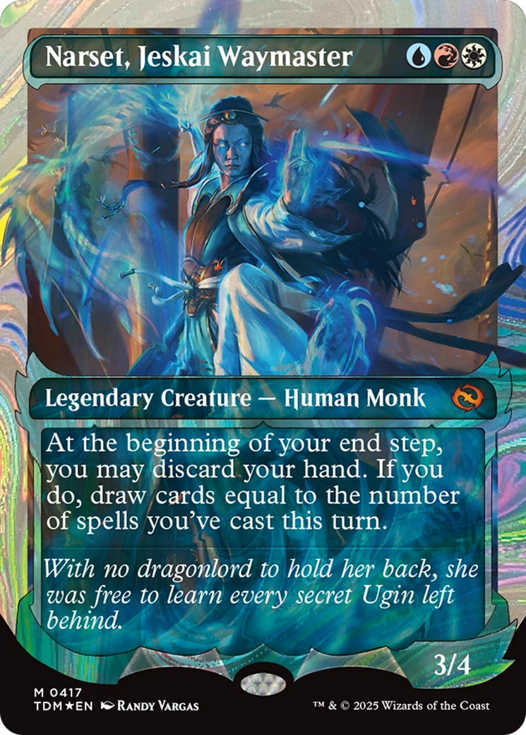 Narset, Jeskai Waymaster (Showcase) (Halo Foil) [Tarkir: Dragonstorm] - Magic: The Gathering - Card Brawlers | Quebec | Canada |