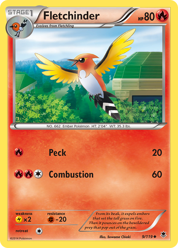 Fletchinder (9/119) [XY: Phantom Forces] - Pokémon - Card Brawlers | Quebec | Canada |