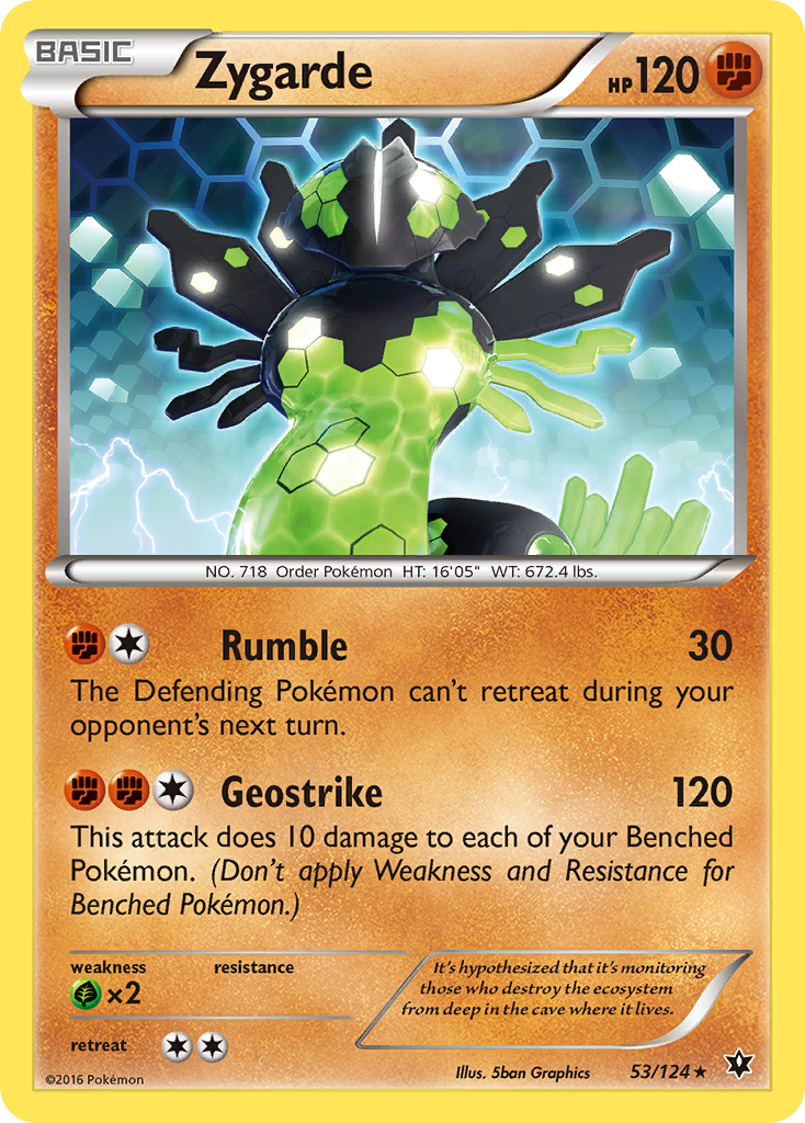 Zygarde (53/124) [XY: Fates Collide] - Pokémon - Card Brawlers | Quebec | Canada |