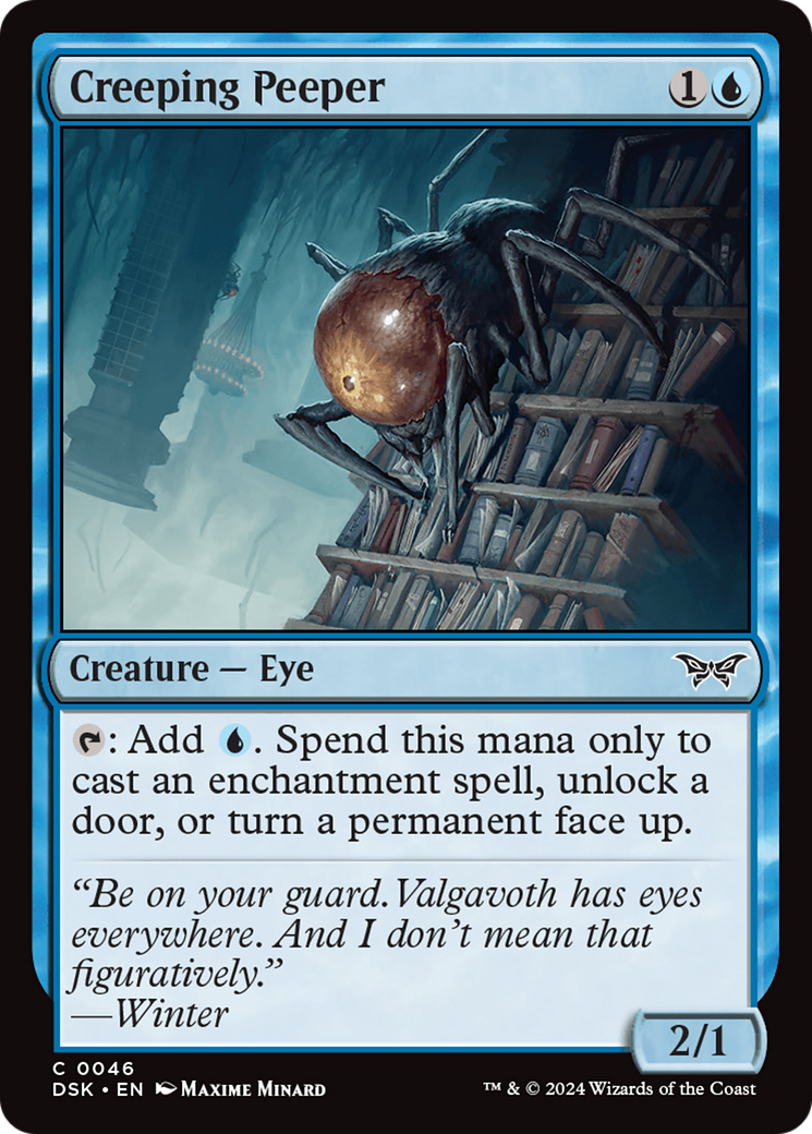 Creeping Peeper [Duskmourn: House of Horror] - Magic: The Gathering - Card Brawlers | Quebec | Canada |