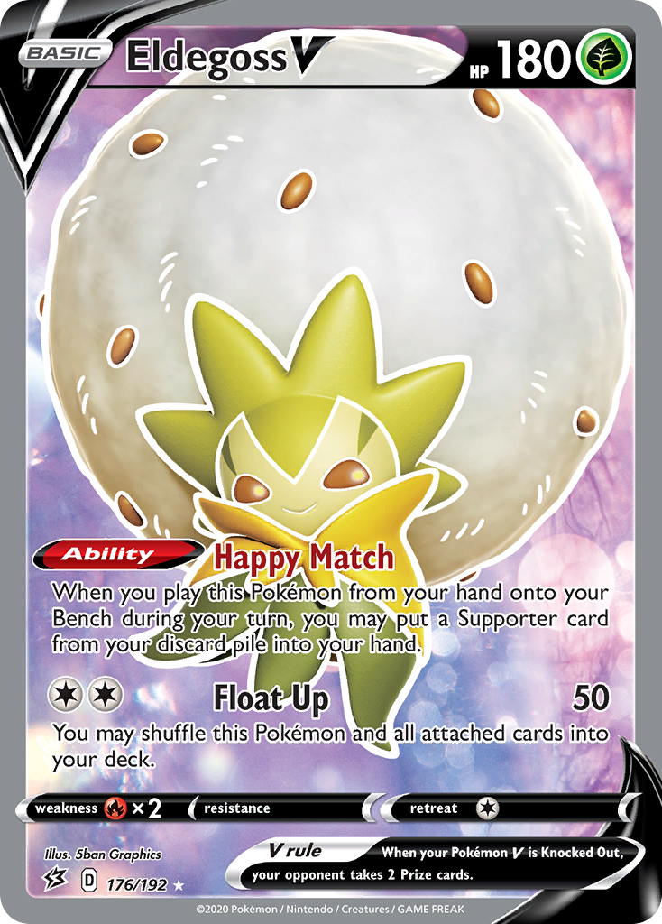 Eldegoss V (176/192) [Sword & Shield: Rebel Clash] - Pokémon - Card Brawlers | Quebec | Canada |