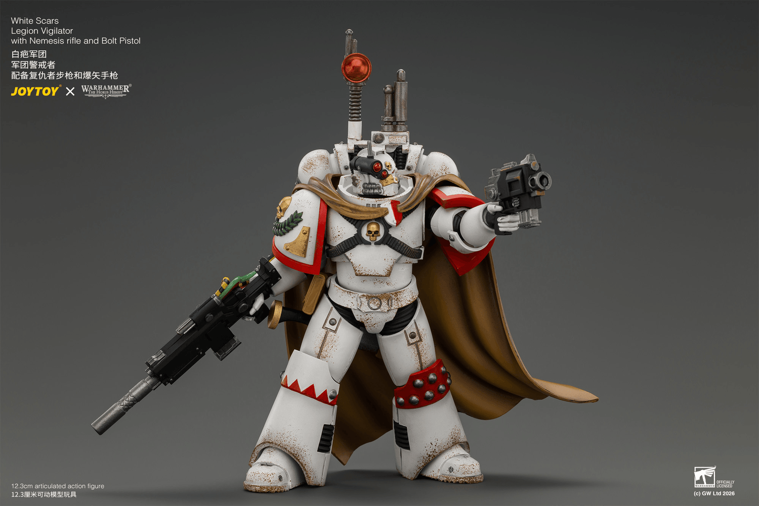 Joytoy - Warhammer 40k - White Scars Legion - Vigilator with Nemesis rifle and Bolt Pistol - (PREORDER) October 30, 2026