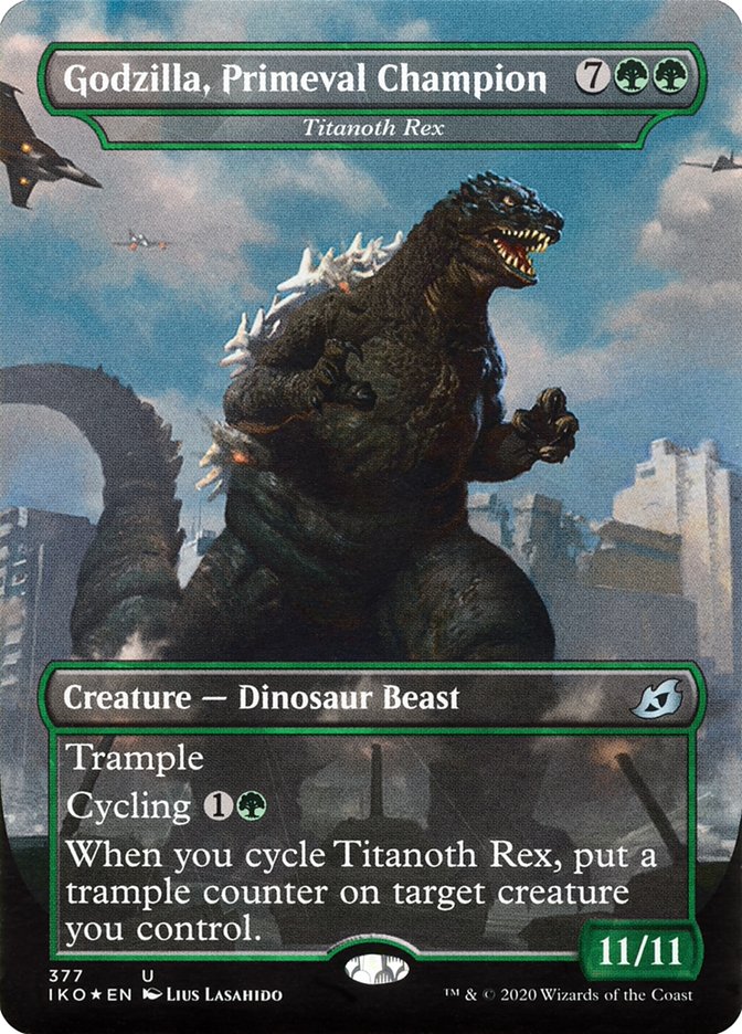 Titanoth Rex - Godzilla, Primeval Champion (Godzilla Series) [Ikoria: Lair of Behemoths] - Magic: The Gathering - Card Brawlers | Quebec | Canada |
