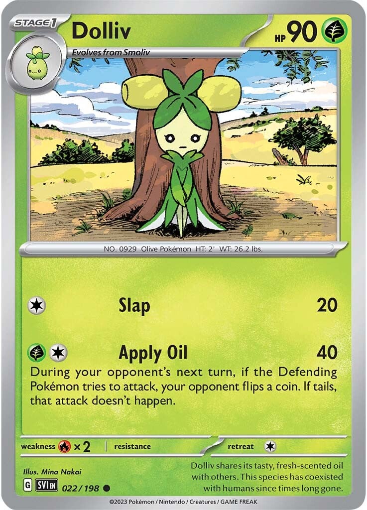 Dolliv (022/198) [Scarlet & Violet: Base Set] - Pokémon - Card Brawlers | Quebec | Canada |