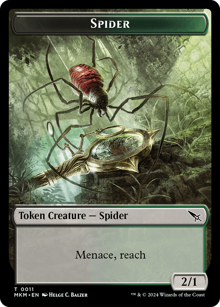 Spider Token [Murders at Karlov Manor Tokens] - Magic: The Gathering - Card Brawlers | Quebec | Canada |