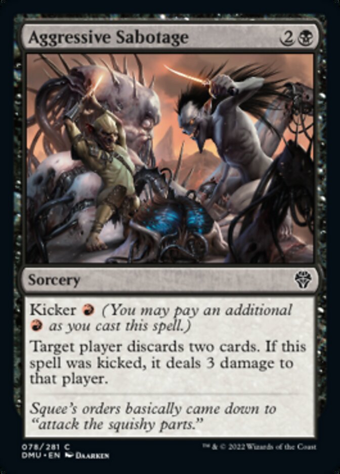 Aggressive Sabotage [Dominaria United] - Magic: The Gathering - Card Brawlers | Quebec | Canada |