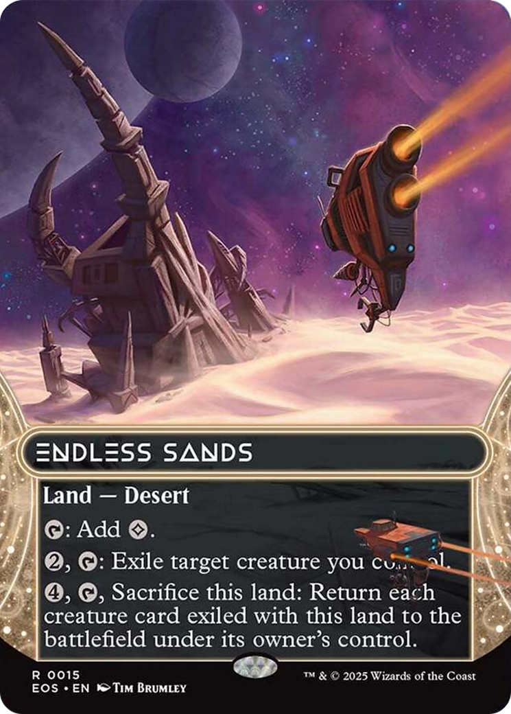 Endless Sands (0015) (Borderless) [Edge of Eternities: Stellar Sights] - Magic: The Gathering - Card Brawlers | Quebec | Canada |