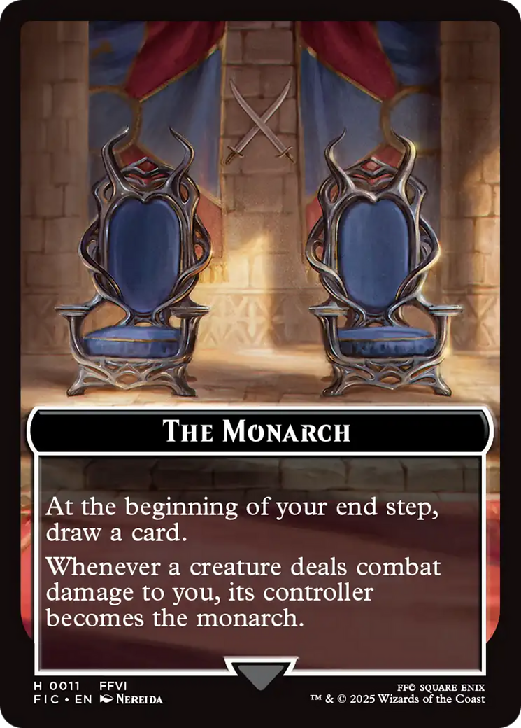 The Blackjack // The Monarch Double-Sided Token (Surge Foil) [FINAL FANTASY Commander Tokens] - Magic: The Gathering - Card Brawlers | Quebec | Canada |