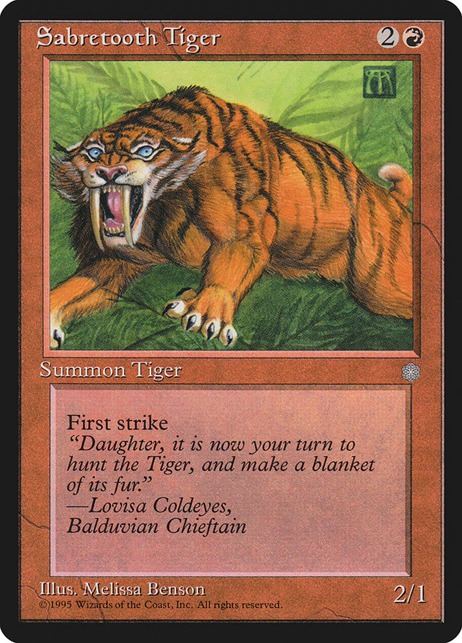 Sabretooth Tiger [Ice Age] - Magic: The Gathering - Card Brawlers | Quebec | Canada |