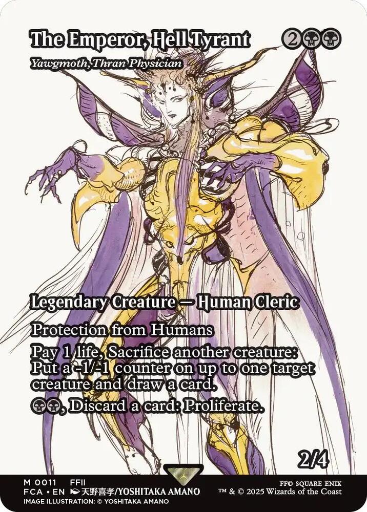 The Emperor, Hell Tyrant - Yawgmoth, Thran Physician (Showcase) [FINAL FANTASY : Through the Ages] - Magic: The Gathering - Card Brawlers | Quebec | Canada |