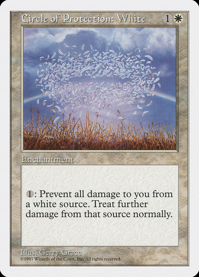 Circle of Protection: White [Fifth Edition] - Magic: The Gathering - Card Brawlers | Quebec | Canada |