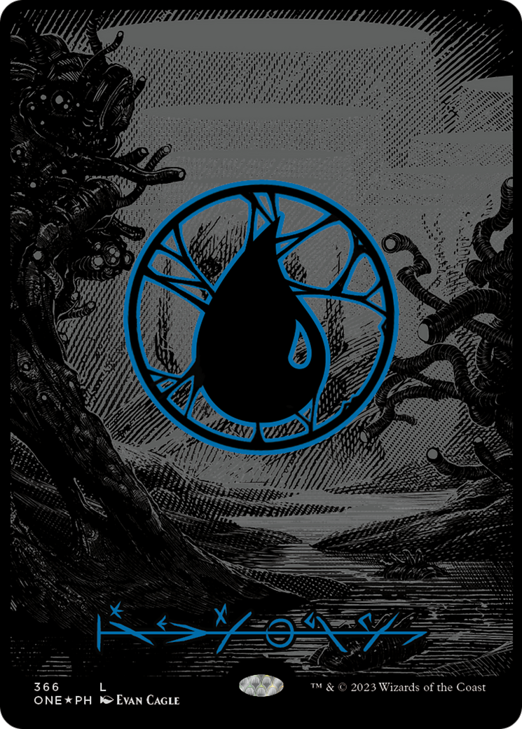 Island (366) (Oil Slick Raised Foil) [Phyrexia: All Will Be One] - Magic: The Gathering - Card Brawlers | Quebec | Canada |