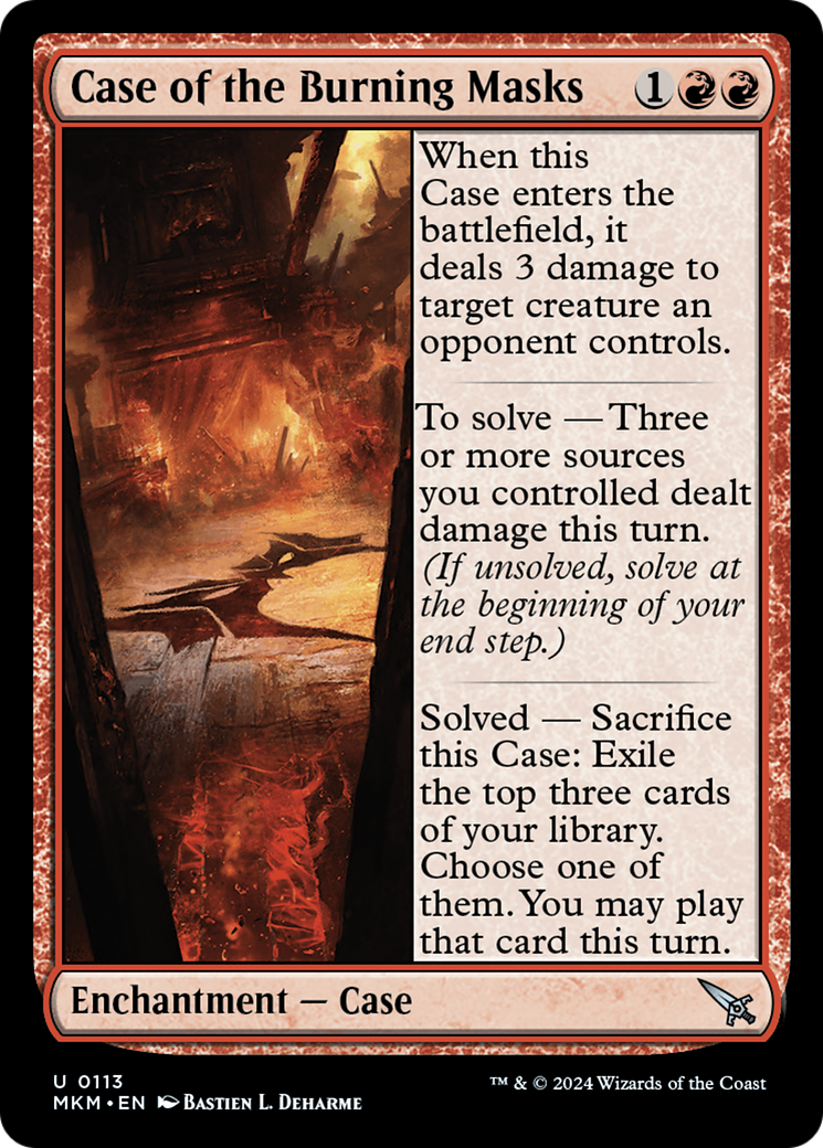 Case of the Burning Masks [Murders at Karlov Manor] - Magic: The Gathering - Card Brawlers | Quebec | Canada |