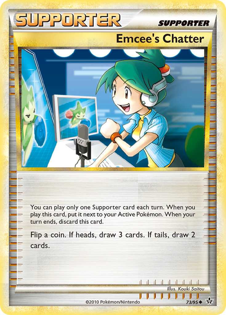 Emcee's Chatter (73/95) [HeartGold & SoulSilver: Unleashed] - Pokémon - Card Brawlers | Quebec | Canada |