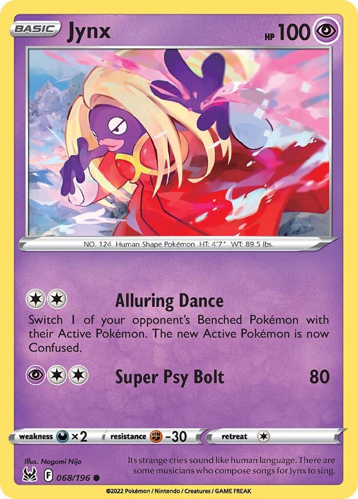 Jynx (068/196) [Sword & Shield: Lost Origin] - Pokémon - Card Brawlers | Quebec | Canada |
