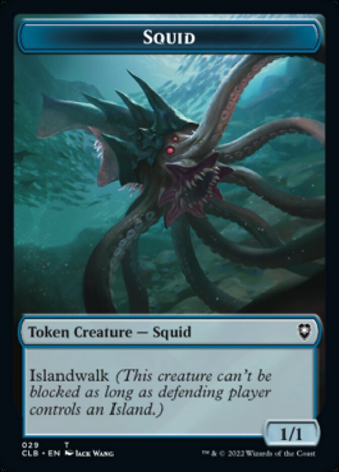 Squid // Copy Double-Sided Token [Commander Legends: Battle for Baldur's Gate Tokens] - Magic: The Gathering - Card Brawlers | Quebec | Canada |