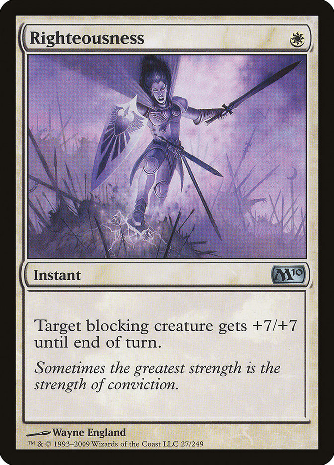 Righteousness [Magic 2010] - Magic: The Gathering - Card Brawlers | Quebec | Canada |