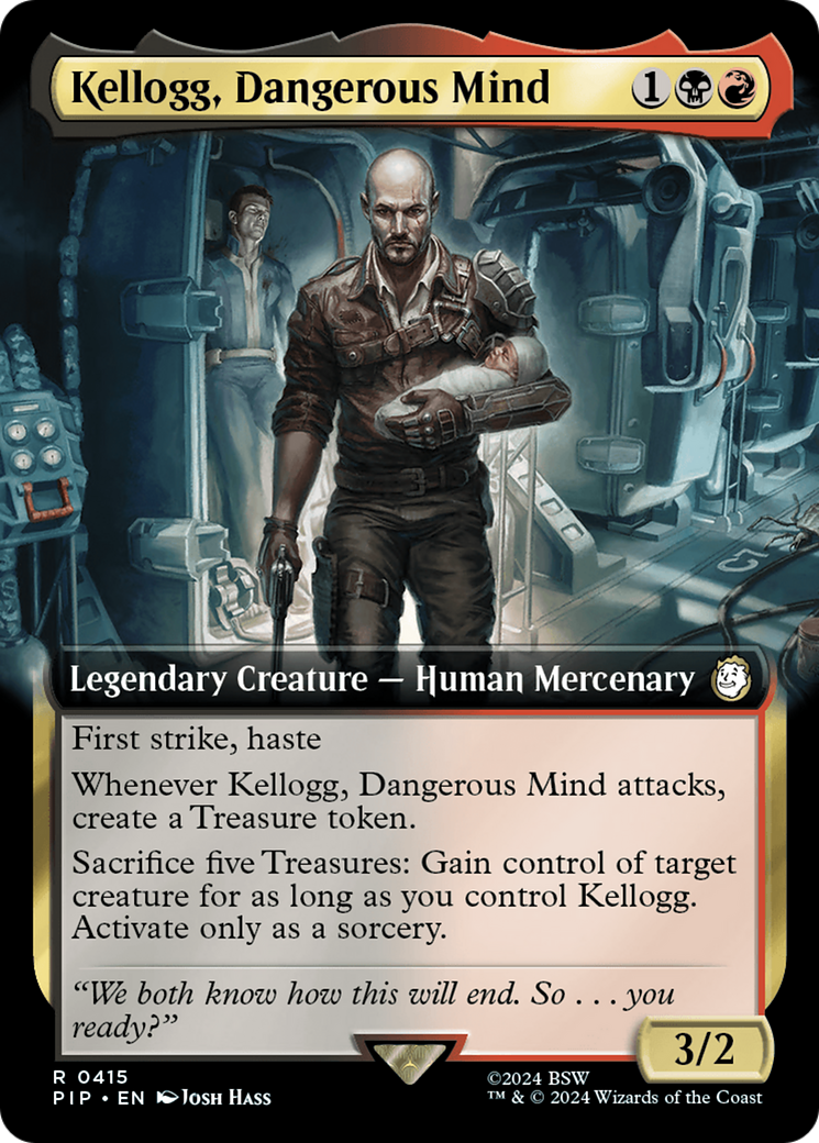 Kellogg, Dangerous Mind (Extended Art) [Fallout] - Magic: The Gathering - Card Brawlers | Quebec | Canada |