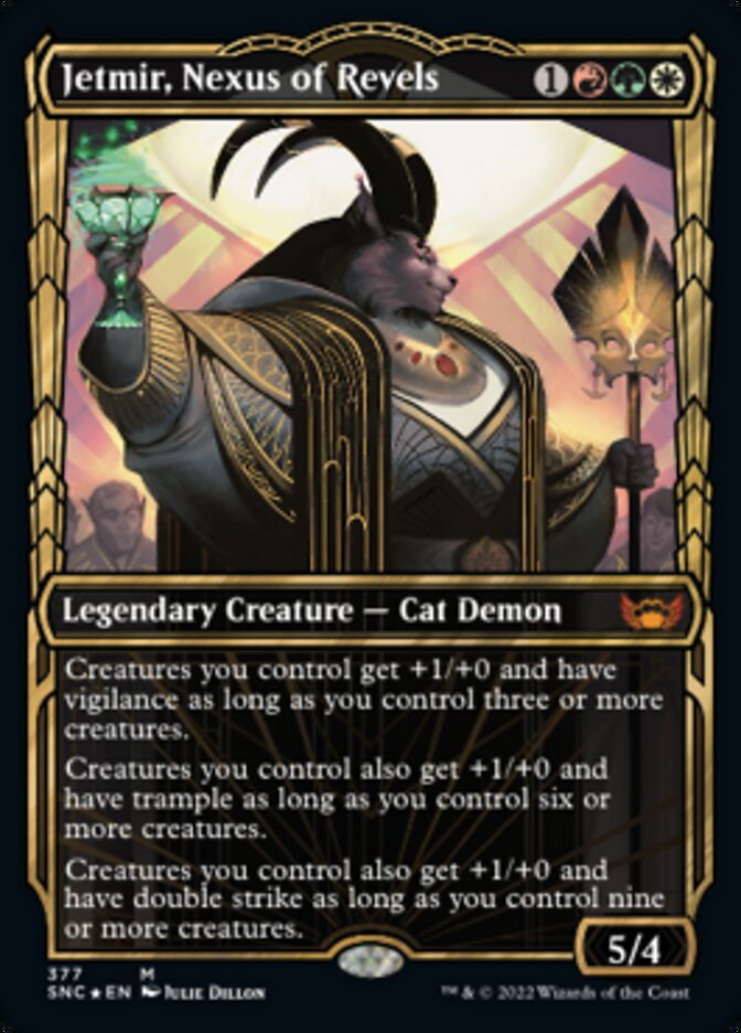 Jetmir, Nexus of Revels (Showcase Golden Age Gilded Foil) [Streets of New Capenna] - Magic: The Gathering - Card Brawlers | Quebec | Canada |