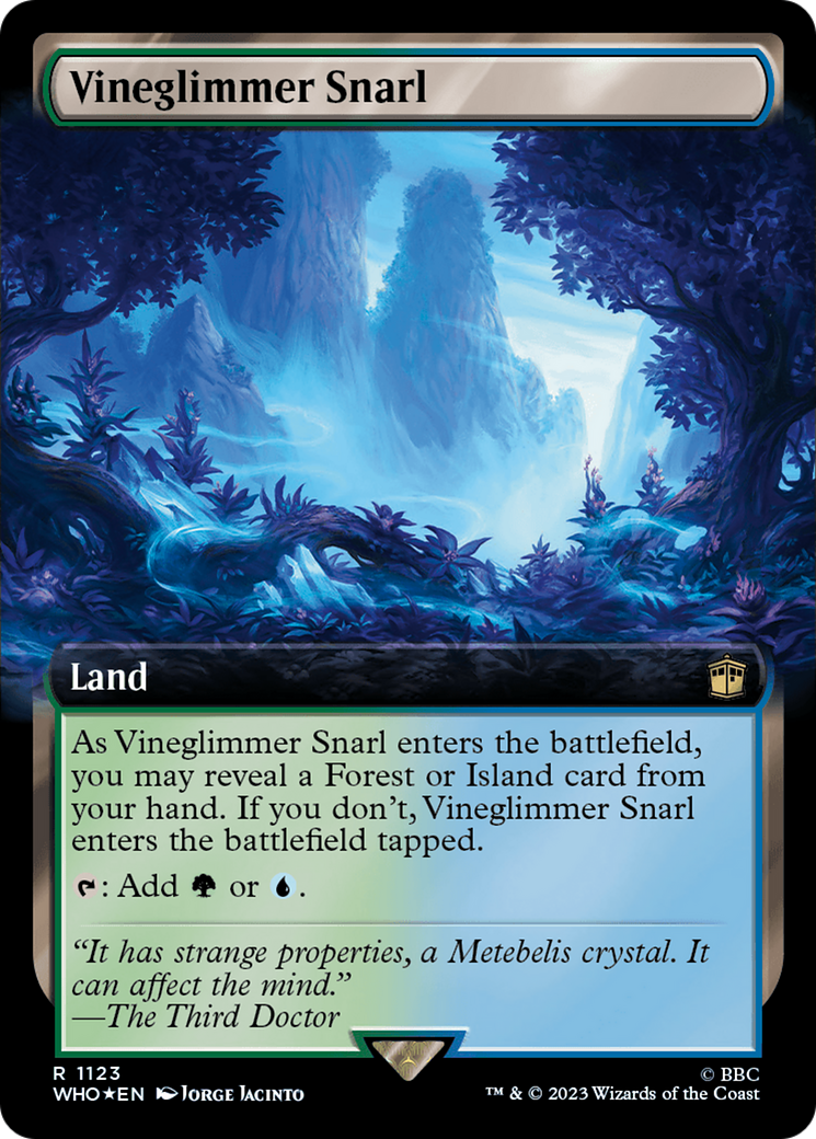 Vineglimmer Snarl (Extended Art) (Surge Foil) [Doctor Who] - Magic: The Gathering - Card Brawlers | Quebec | Canada |