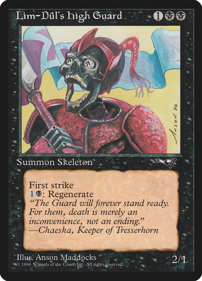 Lim-Dul's High Guard (Holding Flag) [Alliances] - Magic: The Gathering - Card Brawlers | Quebec | Canada |