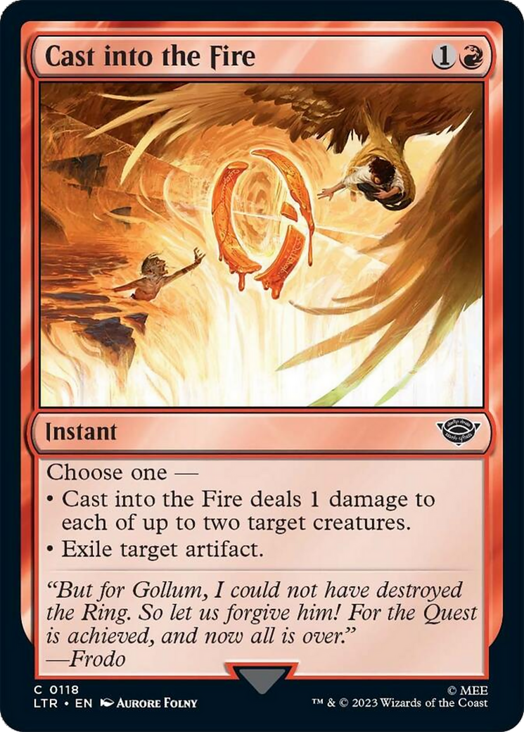Cast into the Fire [The Lord of the Rings: Tales of Middle-Earth] - Magic: The Gathering - Card Brawlers | Quebec | Canada |