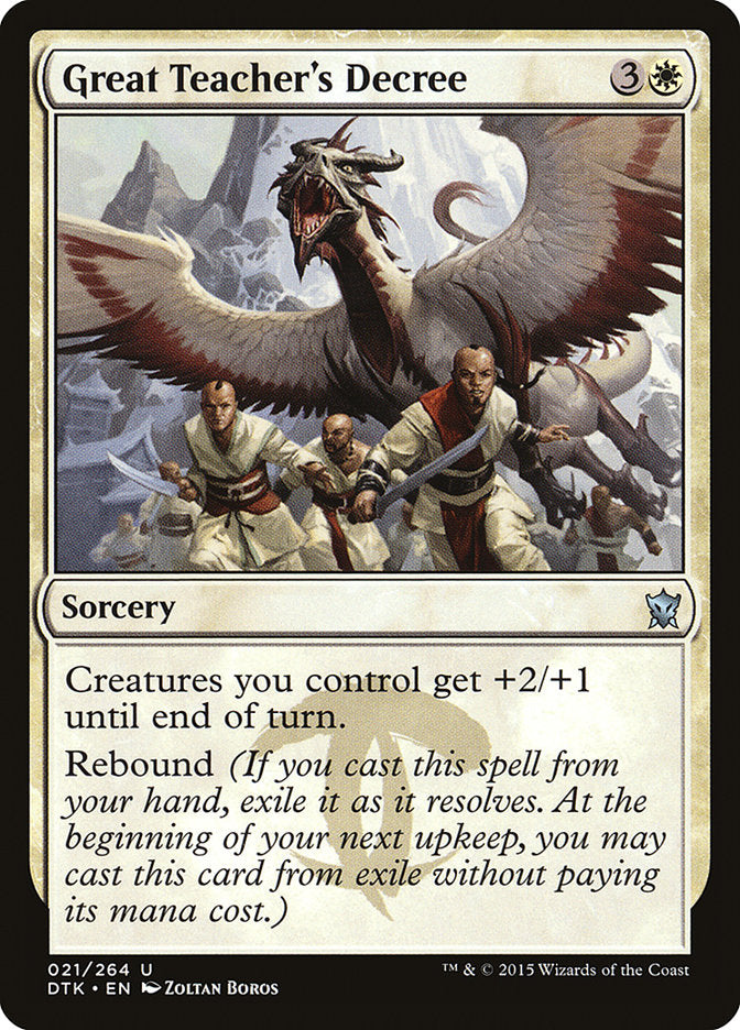 Great Teacher's Decree [Dragons of Tarkir] - Magic: The Gathering - Card Brawlers | Quebec | Canada |