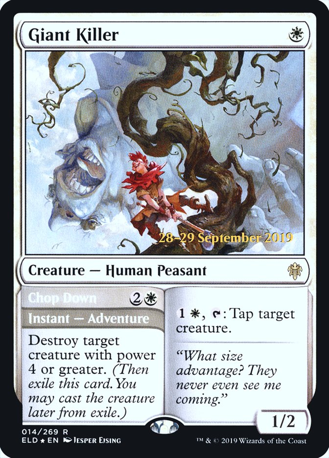 Giant Killer // Chop Down [Throne of Eldraine Prerelease Promos] - Magic: The Gathering - Card Brawlers | Quebec | Canada |