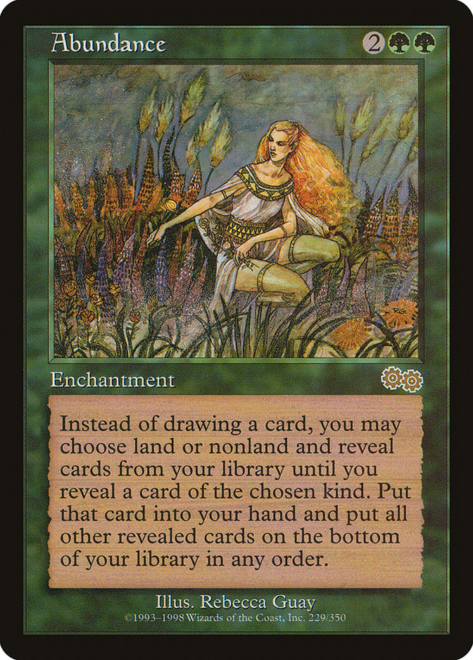 Abundance [Urza's Saga] - Magic: The Gathering - Card Brawlers | Quebec | Canada |