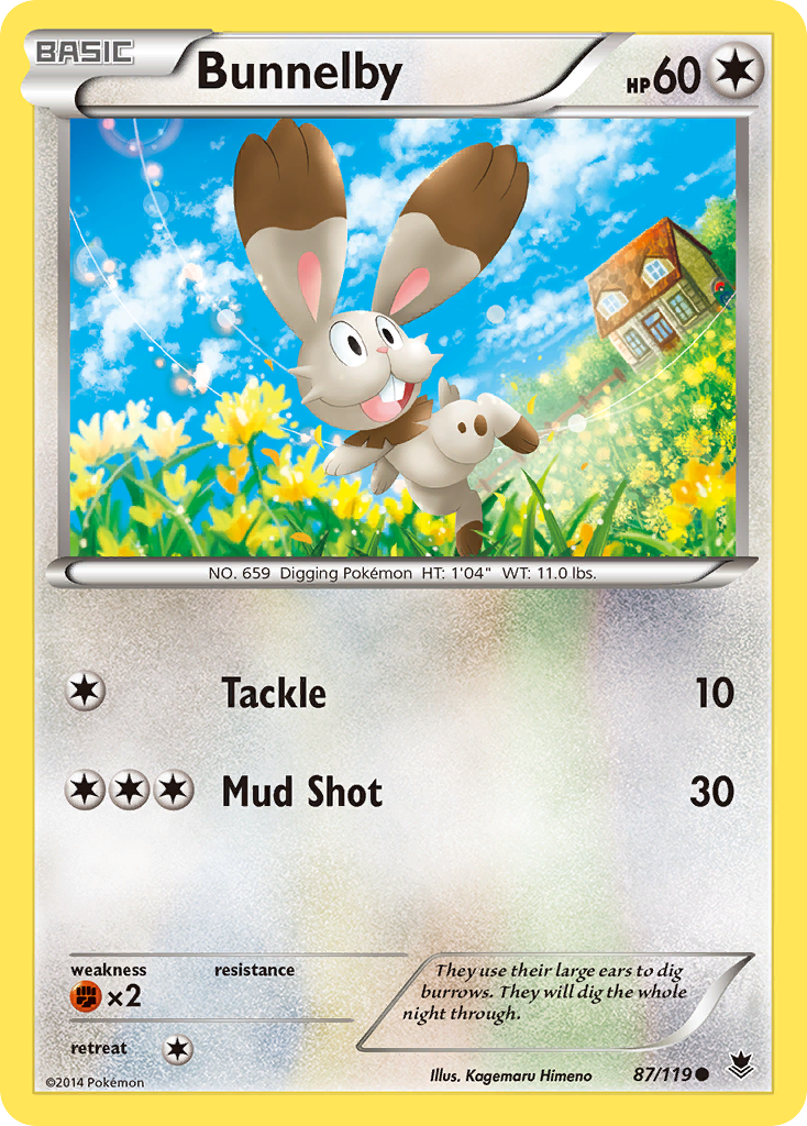 Bunnelby (87/119) [XY: Phantom Forces] - Pokémon - Card Brawlers | Quebec | Canada |