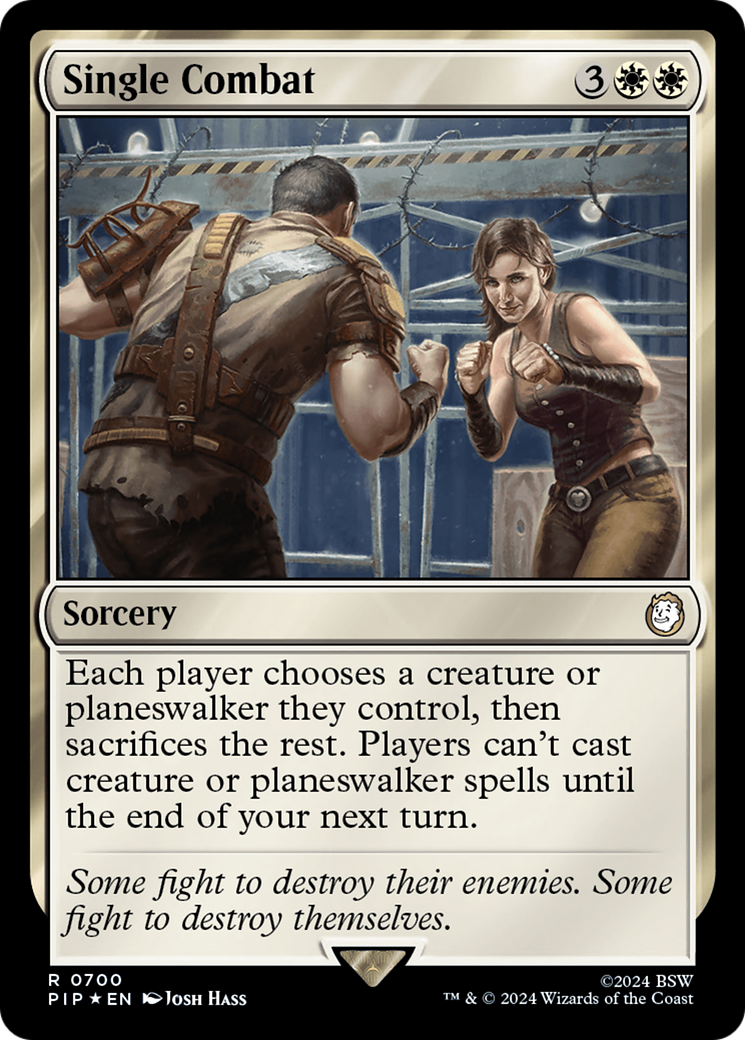 Single Combat (Surge Foil) [Fallout] - Magic: The Gathering - Card Brawlers | Quebec | Canada |