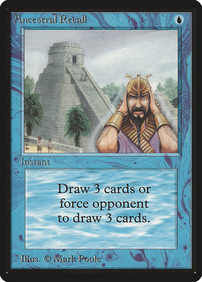 Ancestral Recall [Beta Edition] - Magic: The Gathering - Card Brawlers | Quebec | Canada |