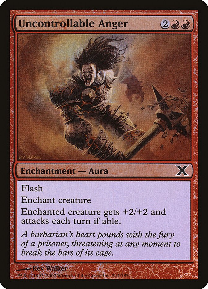 Uncontrollable Anger (Premium Foil) [Tenth Edition] - Magic: The Gathering - Card Brawlers | Quebec | Canada |