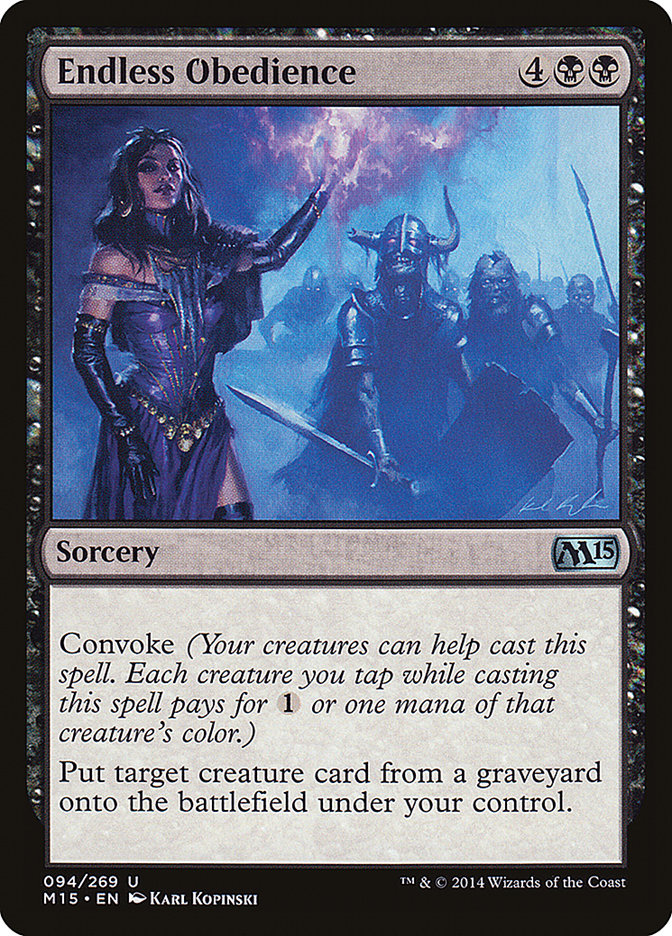 Endless Obedience [Magic 2015] - Magic: The Gathering - Card Brawlers | Quebec | Canada |