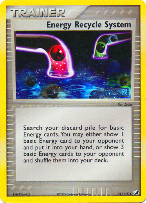 Energy Recycle System (81/115) (Stamped) [EX: Unseen Forces] - Pokémon - Card Brawlers | Quebec | Canada |