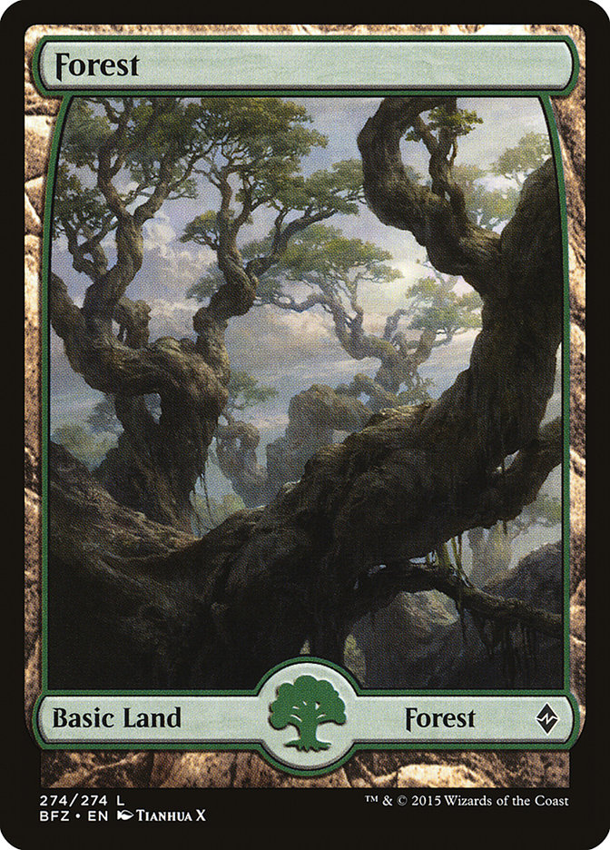 Forest (274) (Full Art) [Battle for Zendikar] - Magic: The Gathering - Card Brawlers | Quebec | Canada |