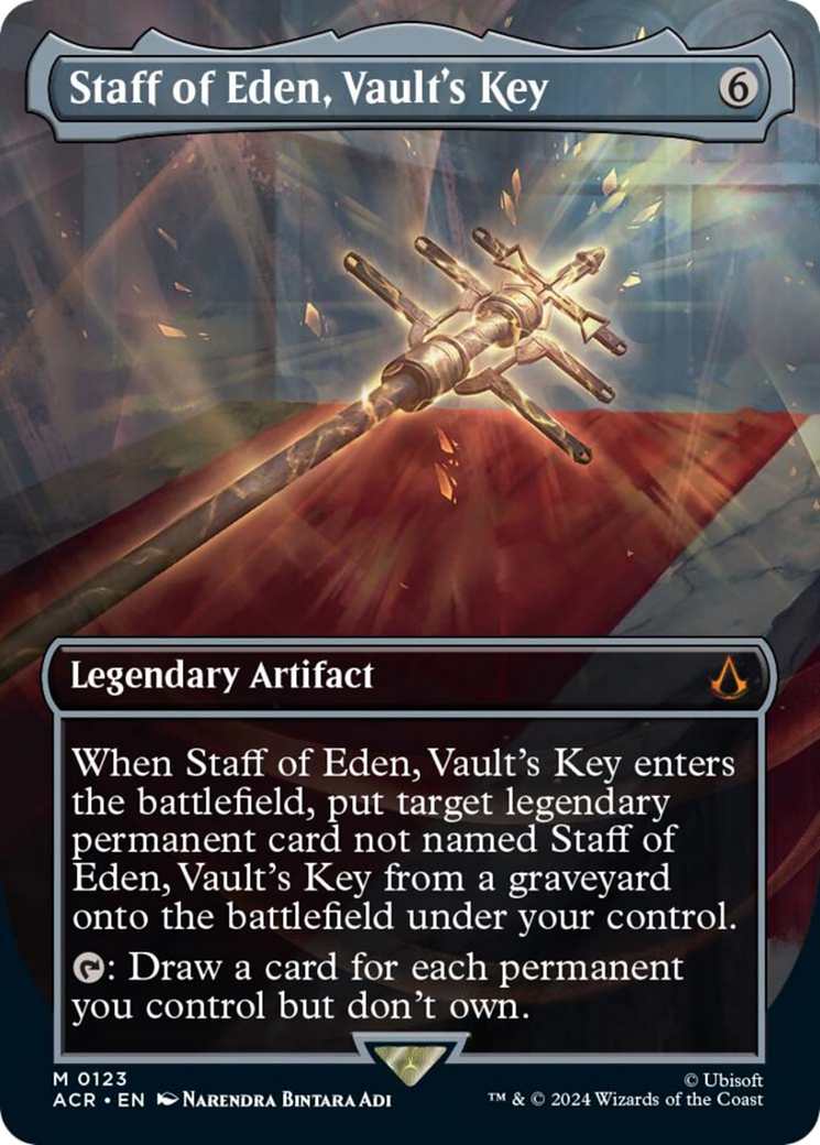 Staff of Eden, Vault's Key (Borderless) [Assassin's Creed] - Magic: The Gathering - Card Brawlers | Quebec | Canada |