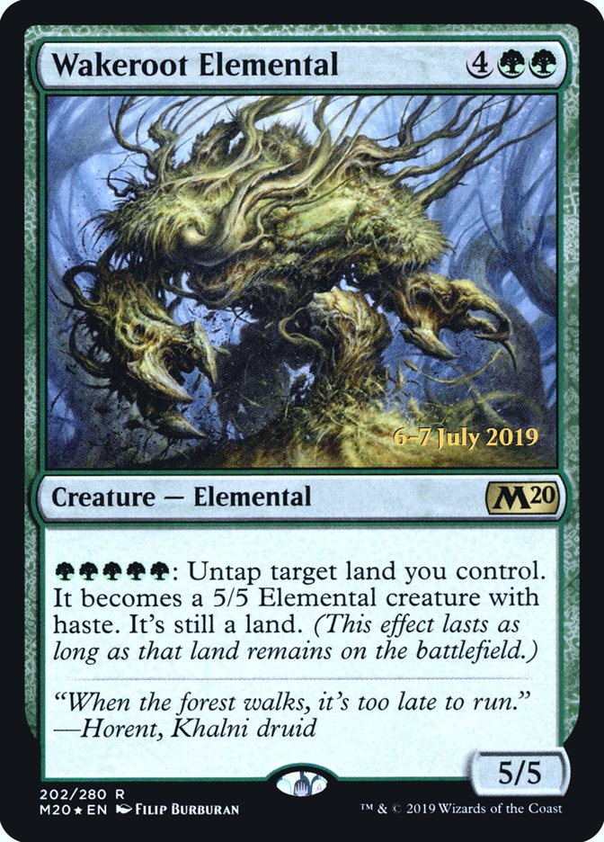 Wakeroot Elemental [Core Set 2020 Prerelease Promos] - Magic: The Gathering - Card Brawlers | Quebec | Canada |