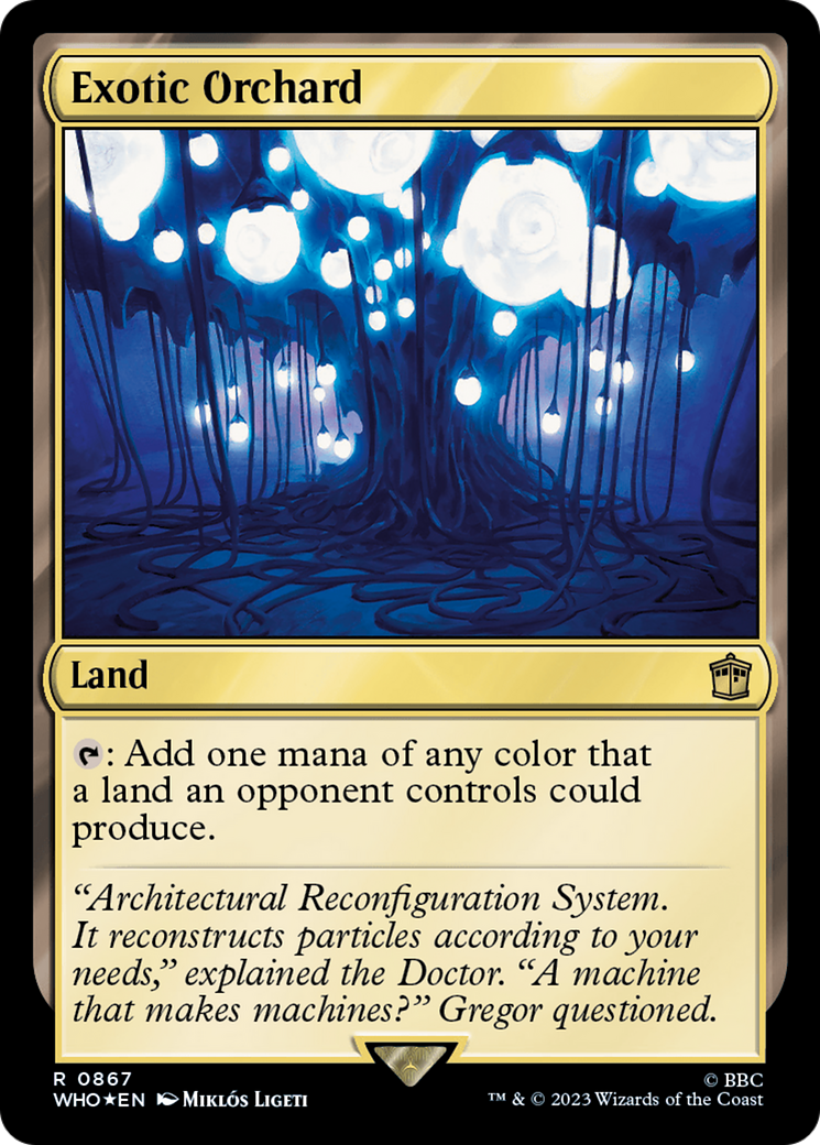 Exotic Orchard (Surge Foil) [Doctor Who] - Magic: The Gathering - Card Brawlers | Quebec | Canada |