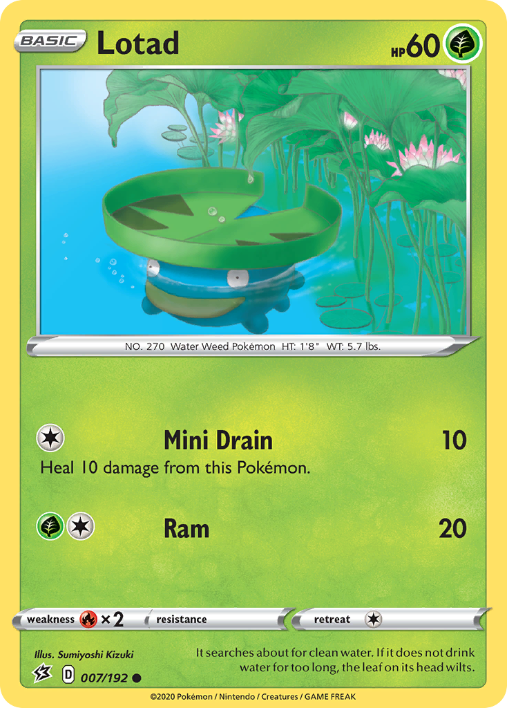 Lotad (007/192) [Sword & Shield: Rebel Clash] - Pokémon - Card Brawlers | Quebec | Canada |