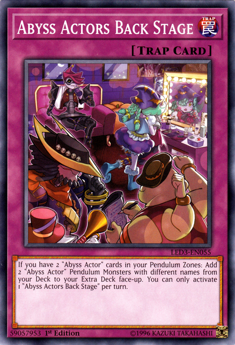 Abyss Actors Back Stage [LED3-EN055] Common - Yu-Gi-Oh! - Card Brawlers | Quebec | Canada |