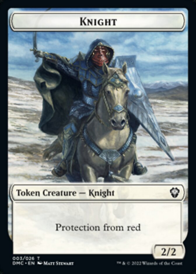 Soldier // Knight Double-Sided Token [Dominaria United Tokens] - Magic: The Gathering - Card Brawlers | Quebec | Canada |