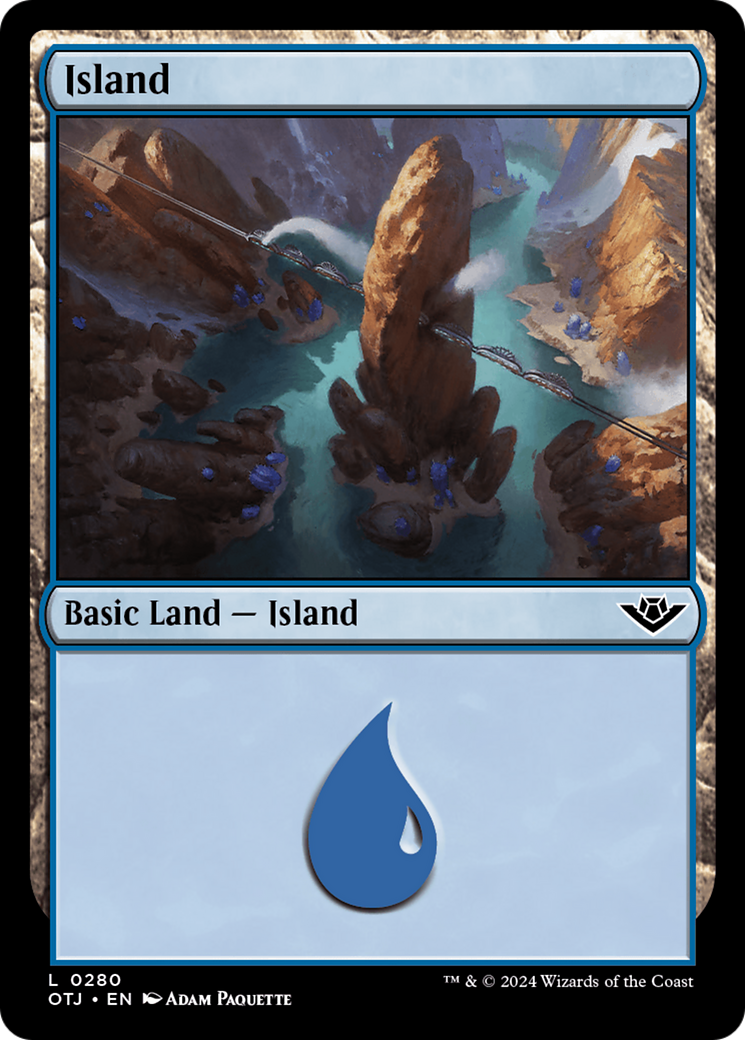 Island (0280) [Outlaws of Thunder Junction] - Magic: The Gathering - Card Brawlers | Quebec | Canada |